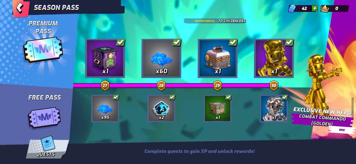 mdmcarenz's tweet photo. "I just completed the YGG GAP S7 MAH Premium Pass Achiever Quest” Claim your Premium Pass now!
 #YGGxMAH #YGGGAPS7 @YieldGuild @PlayMightyHero https://t.co/3e71SY5v7v