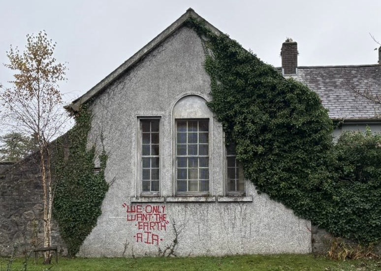 'We only want the earth'.

Spotted in Galway, h/t Michele Horrigan <a href="/ACA_Askeaton/">ACA Contemporary Art</a>