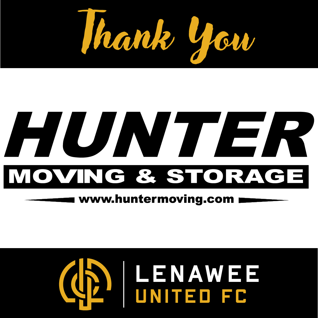 We're proud to have Hunter Moving and Storage as a sponsor for our Mitchell Park Fields. Your commitment to our community ensures a great environment for everyone involved. Learn more about them here: huntermoving.com

#LenaweeUnitedFC #ThankYou #CommunitySponsors