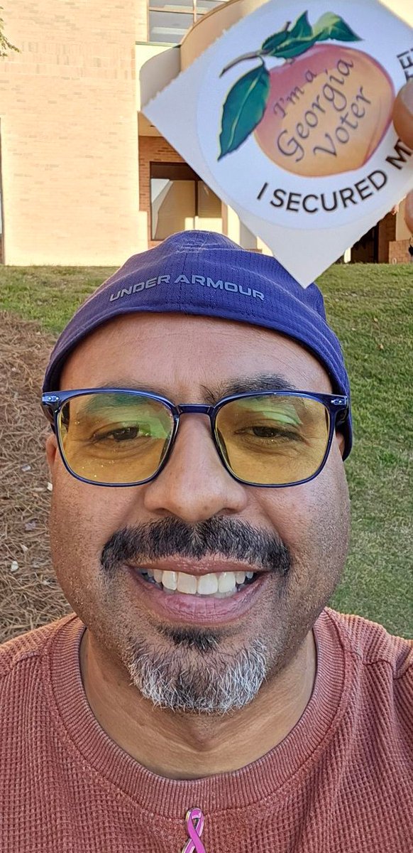 I voted for the women in my life, my grandaughter and grandsons and to honor my Mom's memory. #HarrisWalz #girldad #earlyvote