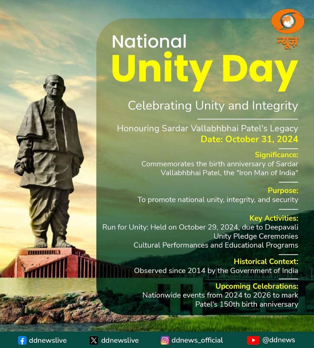 rishi_dr119's tweet photo. #National_Unity_Day is commemorated on Oct 31, honouring the birth anniversary of Sardar Vallabhbhai Patel, the #Iron_Man_Of_India & the man who unified a divided Bharat🇮🇳
PM Modi paid tribute to him at #Statue_Of_Unity in Kevadia, Gujarat🙏🏼🚩🌺 https://t.co/CU3nmw2iBA