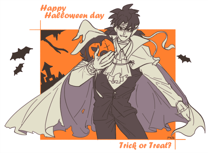 「前にブロリーをたくさん描いた時ハロウィンが近づいてくるとブロリーでいろいろ描きま」|🅜🅞🅚のイラスト