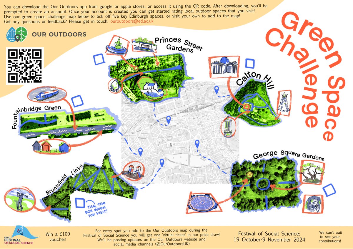 GroundsWell Consortium (@groundswellcon) on Twitter photo 📣 Take part in our Green Space Challenge with <a href="/OurOutdoorsUK/">Our Outdoors</a> for a chance to win a £100 voucher! 📣
For the #ESRCFestival of Social Science we’re inviting as many people as possible to explore their local outdoor spaces 🌱
Find out more and sign up: festivalofsocialscience.com/events/our-out… 📣 Take part in our Green Space Challenge with <a href="/OurOutdoorsUK/">Our Outdoors</a> for a chance to win a £100 voucher! 📣
For the #ESRCFestival of Social Science we’re inviting as many people as possible to explore their local outdoor spaces 🌱
Find out more and sign up: festivalofsocialscience.com/events/our-out…