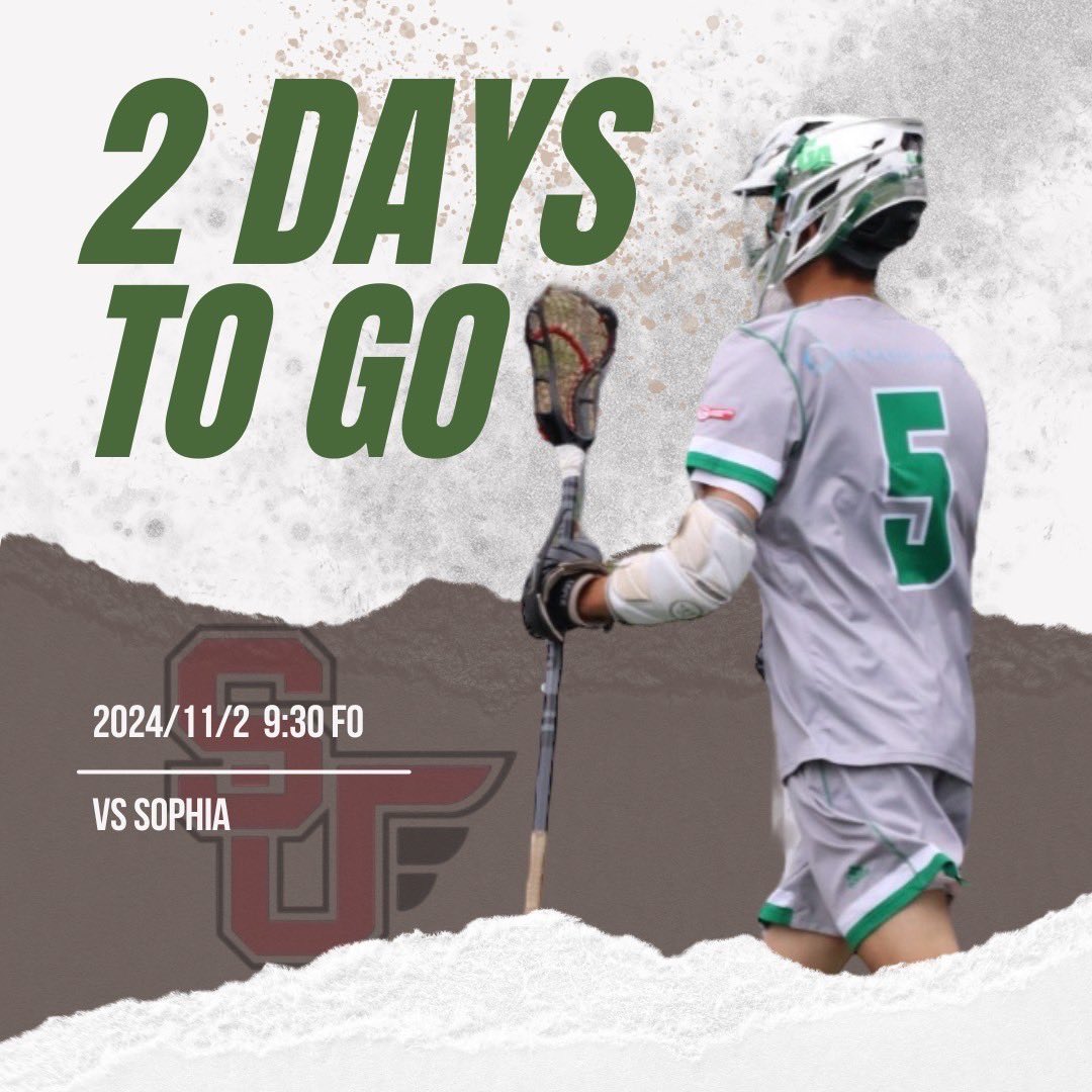 saitama_GA's tweet photo. 上智大学戦まであと2日となりました🔥

24GAの最終戦となります✨

24GAで積み上げてきた選手たちの勇姿をご覧ください❗️
熱い応援をぜ������ろしくお願いします🙇

【試合詳細】
11/2(土)    9:30  FO  
VS上智大学
📍江戸川臨海球技場

#最高の仲間と共に全国へ
#lacrosse
 #埼玉大学 https://t.co/HfrxYy0Z3Q