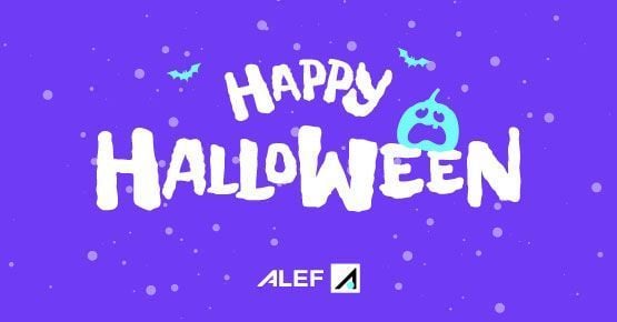 Happy Halloween from all of us at Alef!

To our amazing customers, partners, and employees, working with you is the sweetest treat.

Enjoy your celebrations, stay safe, and maybe go easy on the candy!