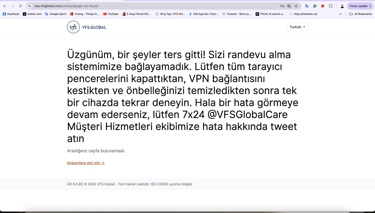aliustaglu's tweet photo. @vfsglobalcare İki haftadır randevu alamıyorum. Tweet atın demişsiniz. https://t.co/Vxapnvwxi0