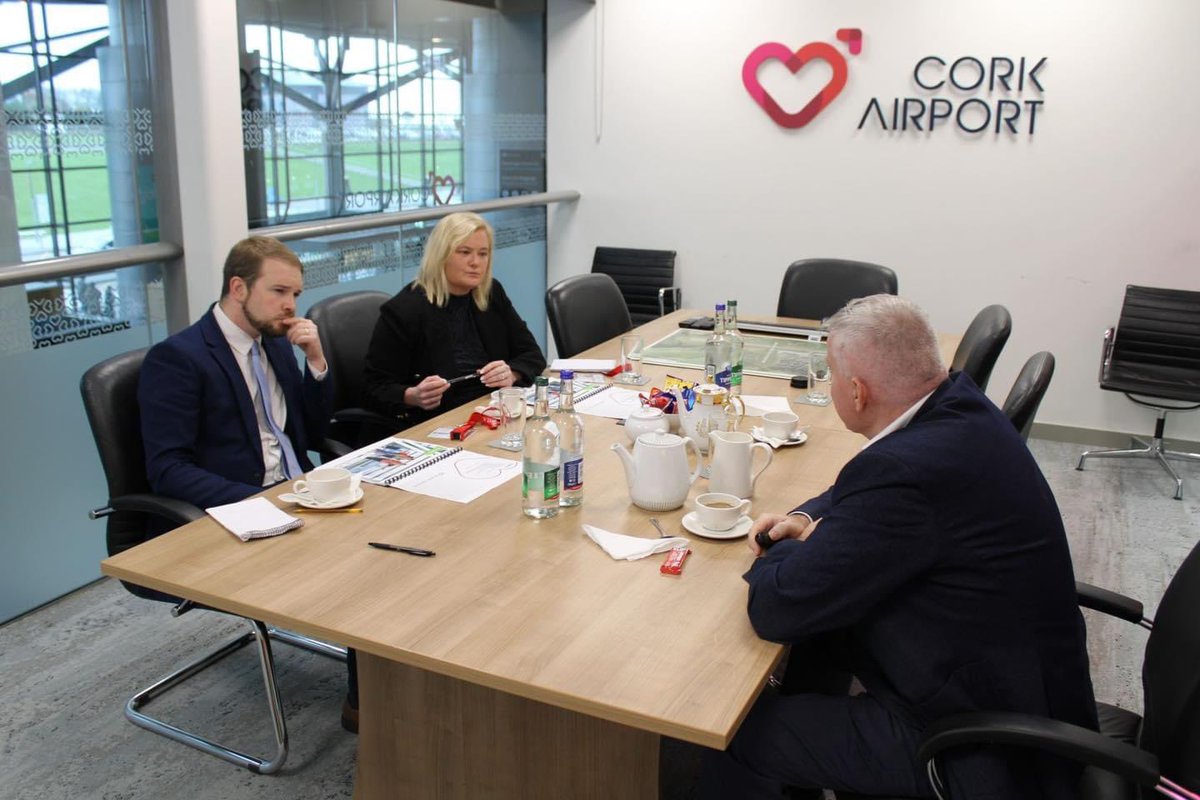 Thanks to <a href="/CorkAirport/">Cork Airport</a> for having myself and <a href="/Donnchadhol/">Donnchadh Ó Laoghaire</a> to visit yesterday.Really enjoyed the presentation given by Niall McCarthy Airport MD.Great to see <a href="/CorkAirport/">Cork Airport</a> going from strength to strength