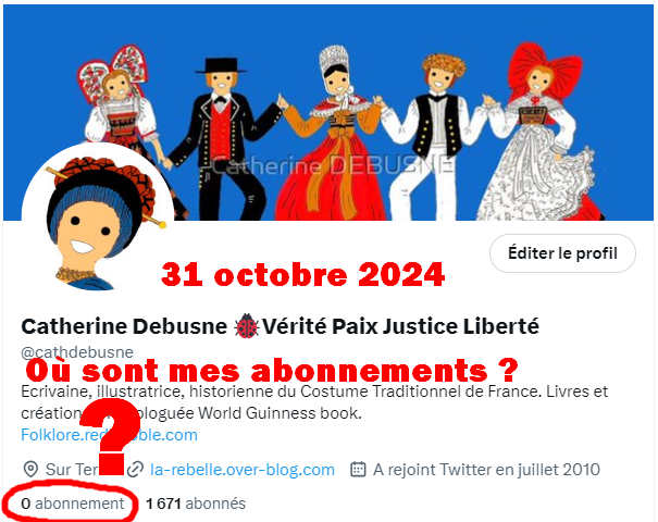 Catherine Debusne🐞Vérité Paix Justice Liberté (@cathdebusne) on Twitter photo <a href="/Robfixx/">ROB TECHNOLOGY ONLY PAGE</a> Je ne fais que dénoncer les malfaisances du Deep State et <a href="/elonmusk/">Elon Musk</a> OSE prétendre défendre la "liberté d'expression" ? Je conteste ce harcèlement et cette censure. HONTE sur <a href="/X/">X</a> qui me persécute depuis des semaines. XFrance est sous influence de l'état profond sataniste ! <a href="/Robfixx/">ROB TECHNOLOGY ONLY PAGE</a> Je ne fais que dénoncer les malfaisances du Deep State et <a href="/elonmusk/">Elon Musk</a> OSE prétendre défendre la "liberté d'expression" ? Je conteste ce harcèlement et cette censure. HONTE sur <a href="/X/">X</a> qui me persécute depuis des semaines. XFrance est sous influence de l'état profond sataniste !