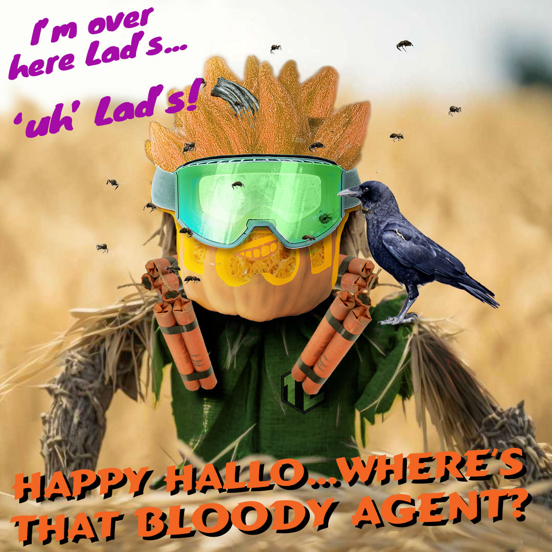 RogerAdamsVO's tweet photo. Happy #halloween folks it's time to annihilate that damn agent, get movin people. #annihilator #tc2 #roblox #spooky #pumpkin #scarecrow #dynamite #scary https://t.co/7LTMQ3wC5q