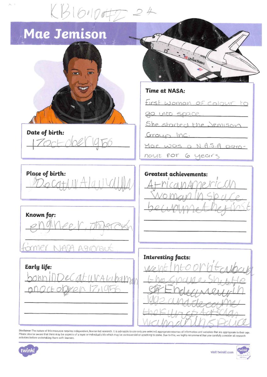 #hatecrimeawarenessweek Students at APC Chichester  focused on tolerance, diversity and inclusivity; the children played a bingo game where they matched people with different appearances, and created Fact Files to celebrate #BlackHistoryMonthUK #ThisIsAP