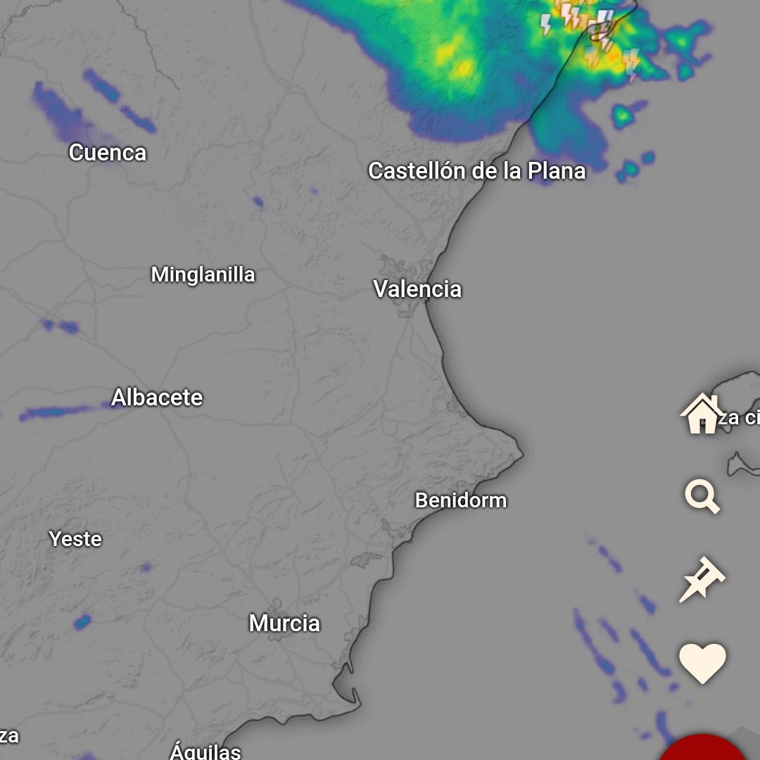 TchuTchx's tweet image. Yep. Valencia NEXRAD, still in "searchlight mode". #ClimateChanged