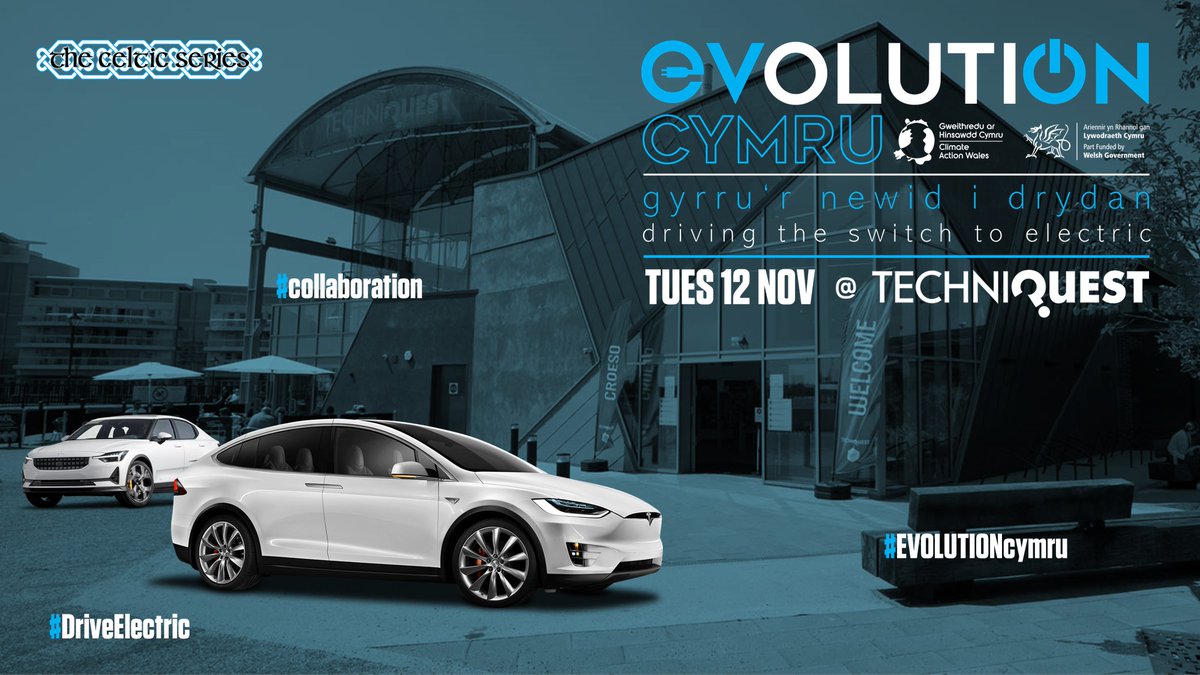 We will be attending #EVOLUTIONcymru - Driving the Switch to Electric at Techniquest Cardiff on Tuesday 12th November. The event precedes the start of the EV Rally Cymru 2024 on the 13th, a 2-day, 500-mile event touring Wales on some of the most rural roads anywhere in the UK.