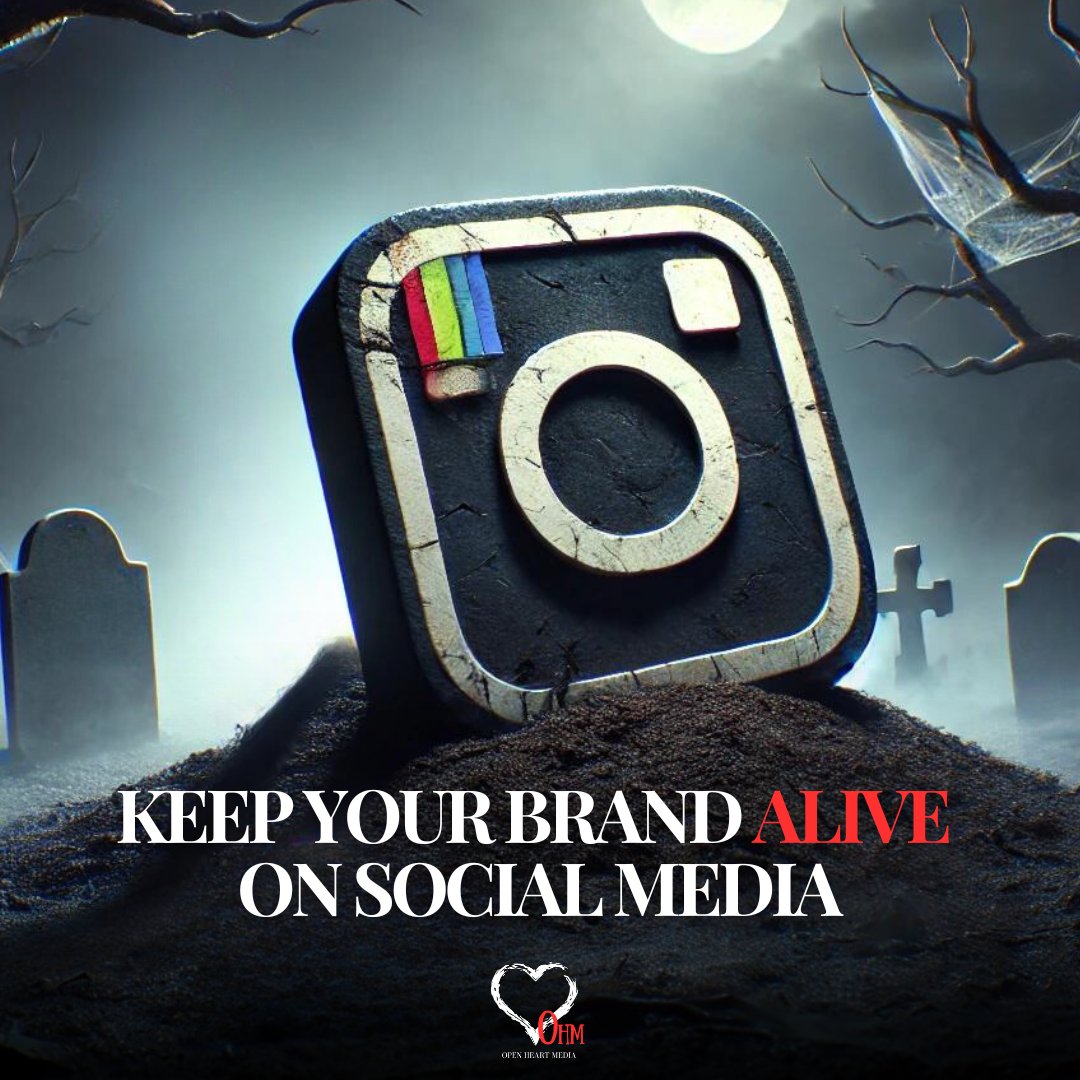 It can get spooky out there without a strategy. 

Don’t let your brand disappear into the shadows. Let Open Heart Media help keep the lights on this Halloween! 

#StayRelevant #HappyHalloween"