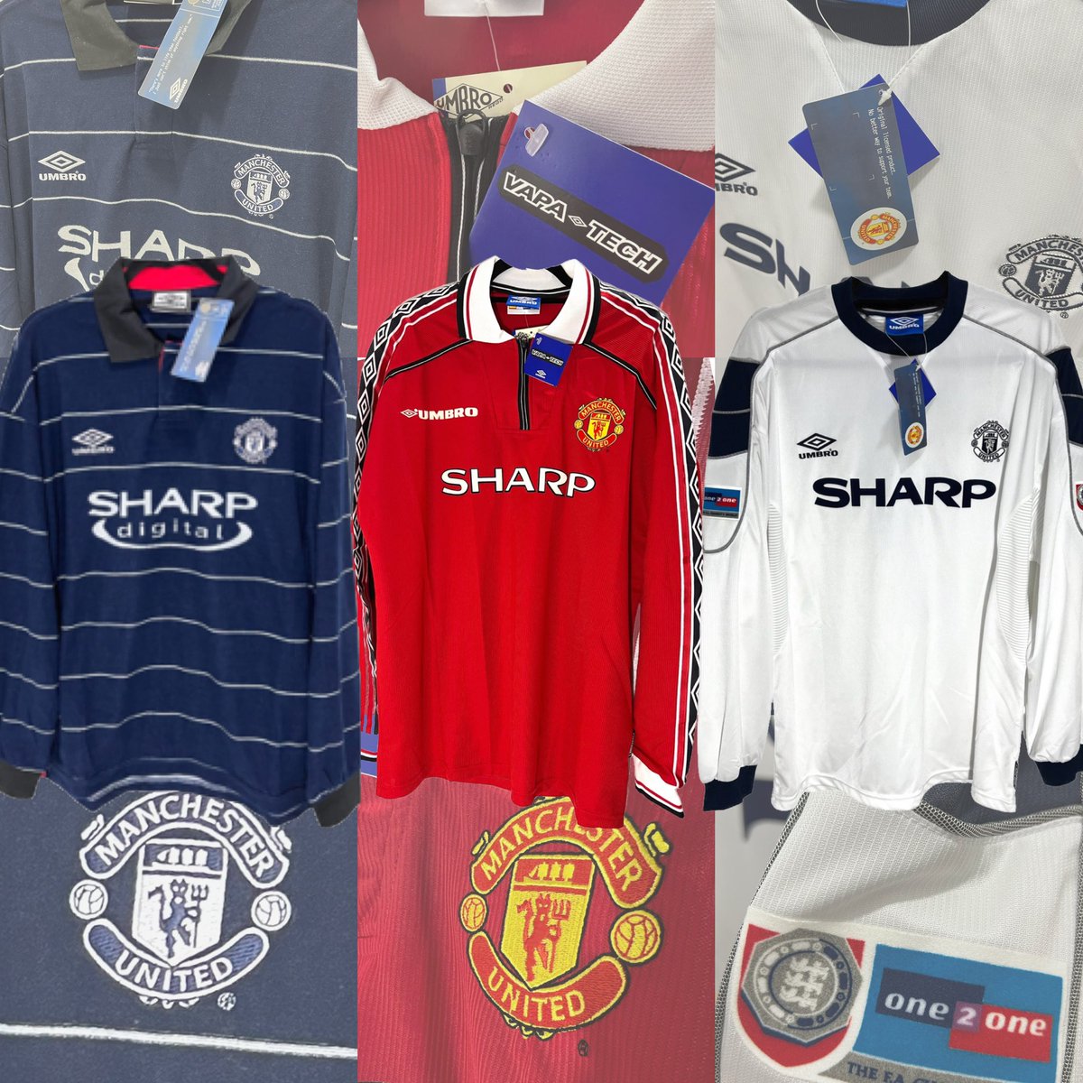 jkoscollection's tweet photo. 99/00 Manutd Home Away Third BNWT
#notforsale #justforsharing #bnwt #manchesterunited #playerissue #matchworn #matchissued #jksoccerjersey #jkcollection #jerseycollection #jerseycollector https://t.co/d9UGx3SQiE