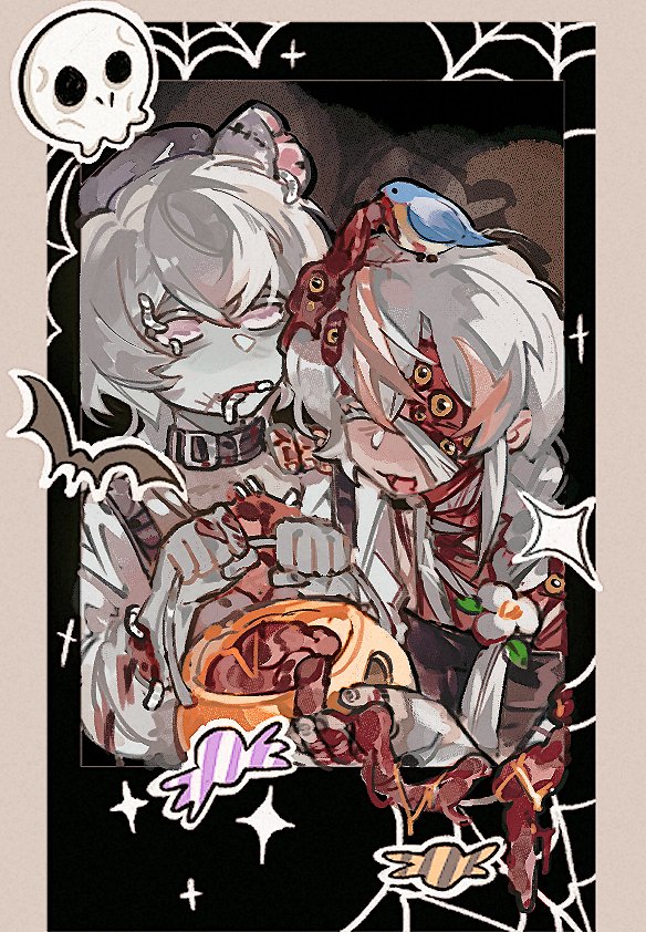 Zephyr6843's tweet photo. 🐀🐀Take your treat, do not disturb my brain feast
#OC 
#art 
#Halloween https://t.co/7tccEpAzyK