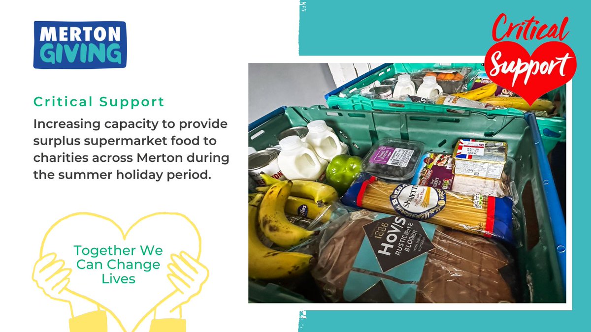 🌟 Exciting news! Critical Support has received a 2024 Merton Giving Civic Pride Grant! 🙌 This funding will help them supply surplus food to charities across Merton, supporting vulnerable families. More inspiring recipients to come—stay tuned! 💙 #MertonGiving #CivicPride2024