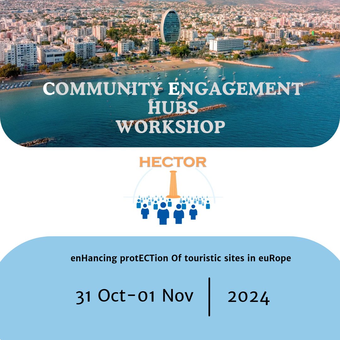 Hector_ISF's tweet image. Curious what we’re up to today? 🤔
We’re kicking off the CE Hubs Workshop in Limassol, Cyprus, hosted by @Cyprus_Police! 🌍 From Oct 31 - Nov 1, we’re working with experts to boost public safety and protect Europe’s tourist sites. 
Stay tuned! 🚀
#HECTORProject #TourismProtection