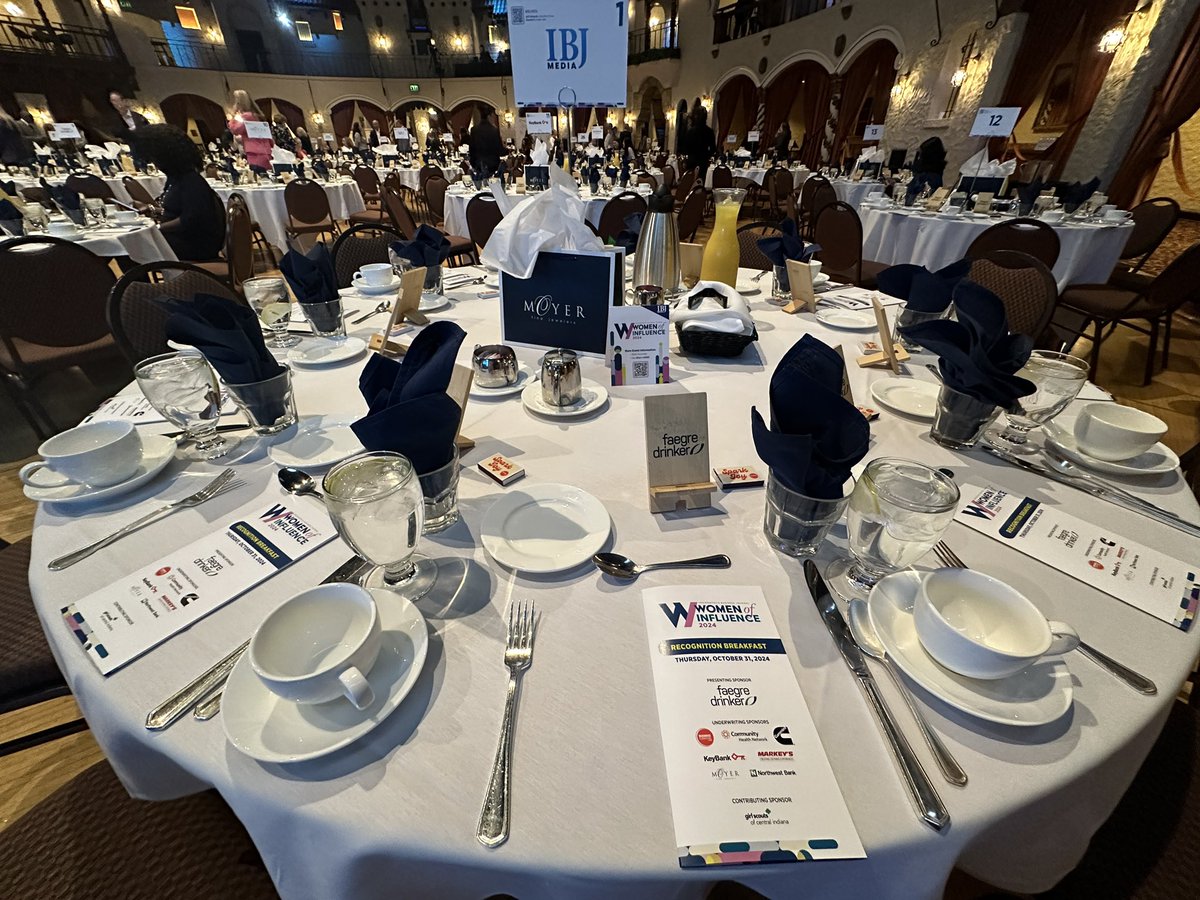 Excited to be at the <a href="/IBJnews/">IBJ News</a> Women of Inflience event. I’ll be interviewing the <a href="/Colts/">Indianapolis Colts</a>’ Kalen Jackson on stage and then presenting out honorees with <a href="/sammquinn13/">Samm Quinn</a>. Follow along at <a href="/IBJnews/">IBJ News</a> and #IBJWOI.