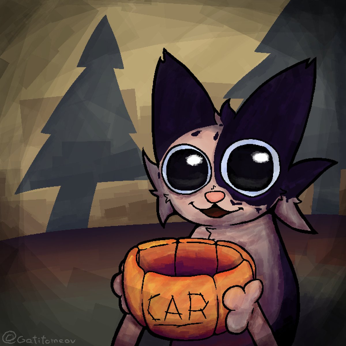 GatitoMeov's tweet photo. un pequeño dibujito que hice para car de Halloween 🦐
@Garn47 #Halloween #fanart #Car https://t.co/1P7e2oPBET