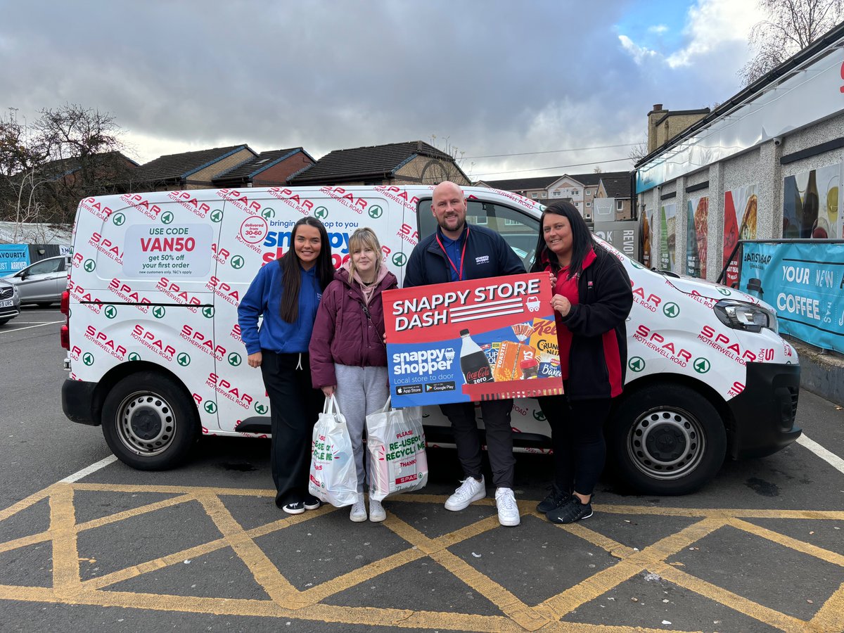Meet Annette Russell, a Bellshill community member and Snappy Store Dash winner 😁
Annette took part in our Snappy Shopper Store Dash at SPAR Motherwell Road yesterday afternoon 🏃‍♀️
The mum-of-ten grabbed £84.99 worth of goodies, which she vowed to share with her children 🫂