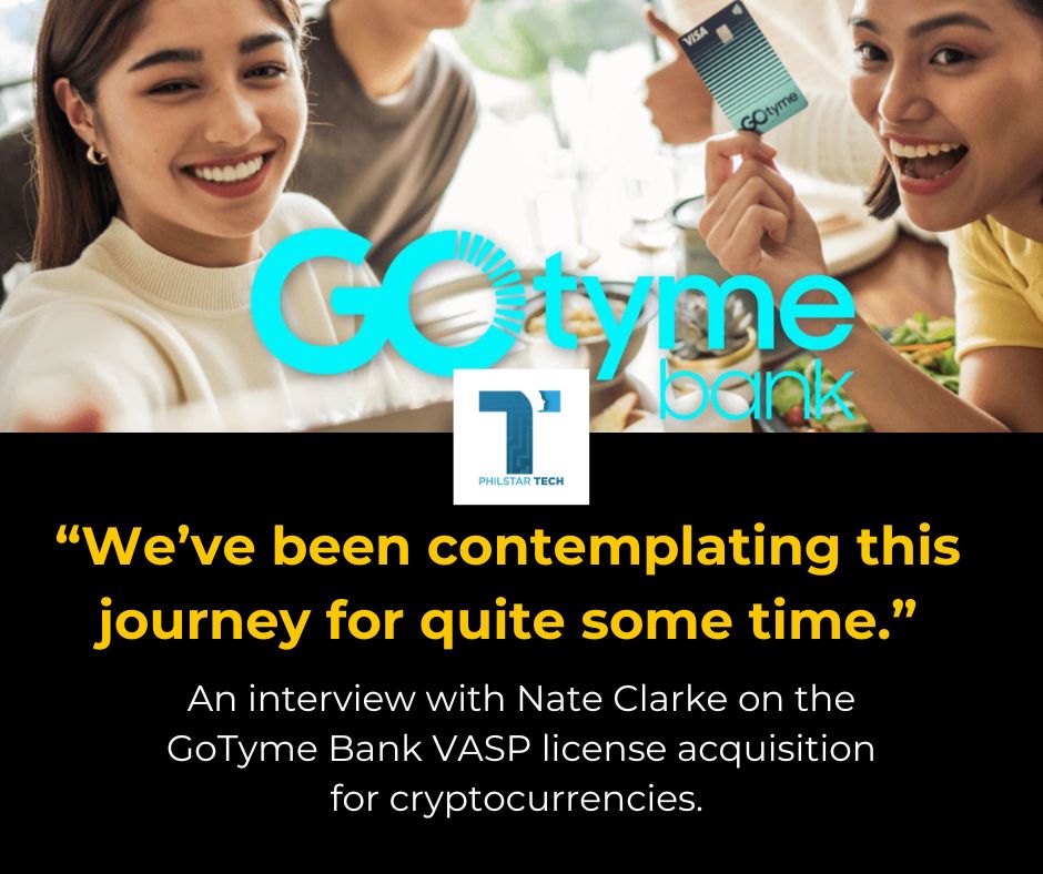 What truly sets GoTyme apart, Clarke explained, is the bank’s integration of crypto services with the traditional banking framework—a first for a Philippine bank. 

Read: philstartech.com/news/features/…