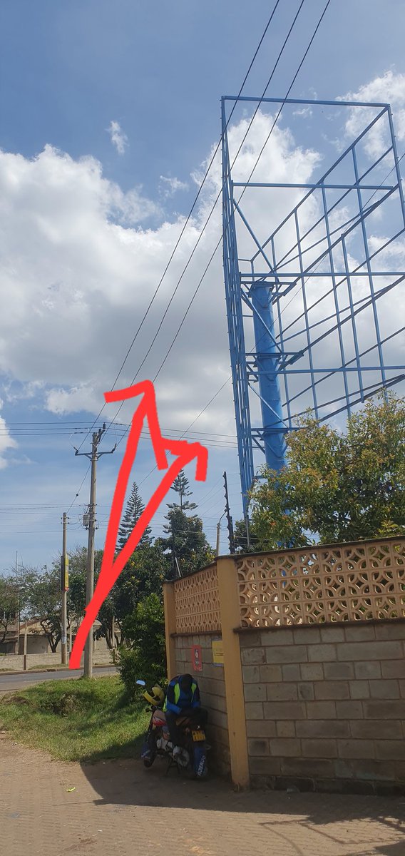 <a href="/KenyaPower_Care/">Kenya Power</a> <a href="/KenyaPower/">The Kenya Power & Lighting Company Plc.</a> <a href="/KeNHAKenya/">Kenya National Highways Authority (KeNHA)</a> <a href="/GovernorBii/">Hon. Dr. Jonathan Bii Chelilim, E.G.H</a> <a href="/uasingishu1/">Uasin Gishu County</a> <a href="/SafaricomPLC/">Safaricom PLC</a> Someone put up illegaly a billboard structure last night. Its leaning and dangerous close to power lines on the A104 in Eldoret next to Vishva Plaza /Safaricom Call Center. A disaster waiting