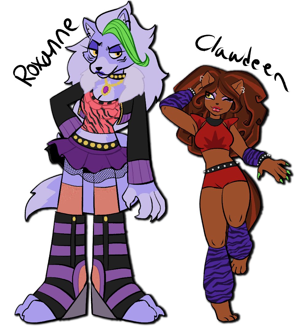 TerracottaShell's tweet photo. uhhh wolfkin outfit swap for halloween! have a sweet eve!

#blacktober #monsterhigh #fnafart https://t.co/Swuj9FIgb6