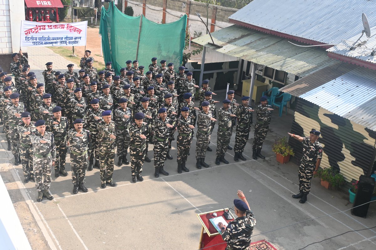 2bnssb's tweet photo. #02Bn SSB On 31.10.2024 .02 Bn SSB and its Coys conducted Pledge taking ceremony and Run for unity on the occasion of " Rashtriya Ekta Diwas" https://t.co/Udpcn7rZ10