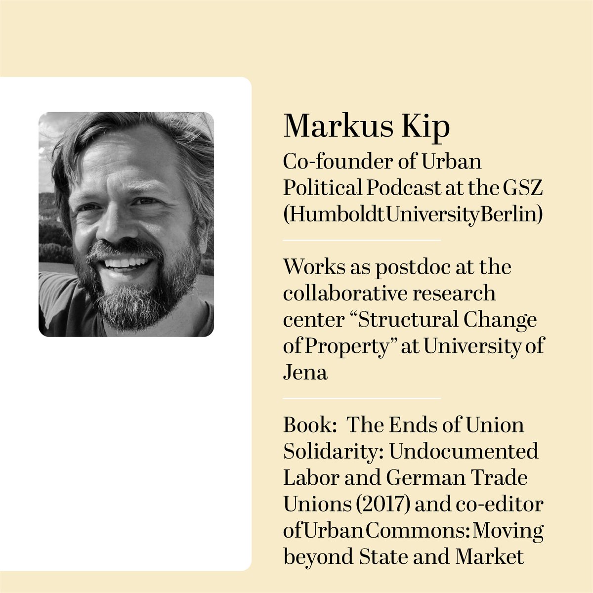 Urban Political (@political_urban) on Twitter photo In the new episode 80, you will hear:
Prof. Oren Yiftachel <a href="/OrenYiftachel/">oren yiftachel</a>, Orwa Switat and our hosts Mais Jafari and <a href="/MetroKipster/">Markus Kip</a>. In the new episode 80, you will hear:
Prof. Oren Yiftachel <a href="/OrenYiftachel/">oren yiftachel</a>, Orwa Switat and our hosts Mais Jafari and <a href="/MetroKipster/">Markus Kip</a>.