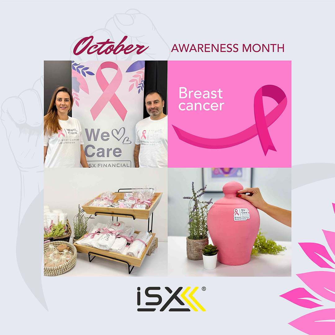 FinancialIsx's tweet image. During October, the @isxfinancial team took part in raising awareness for #BreastCancer. All funds raised by team members will be donated to the @europadonnacyprus foundation which helps people affected with breast cancer. #EuropaDonnaCyprus #ISXFinancial #ISXFinancialWeCare
