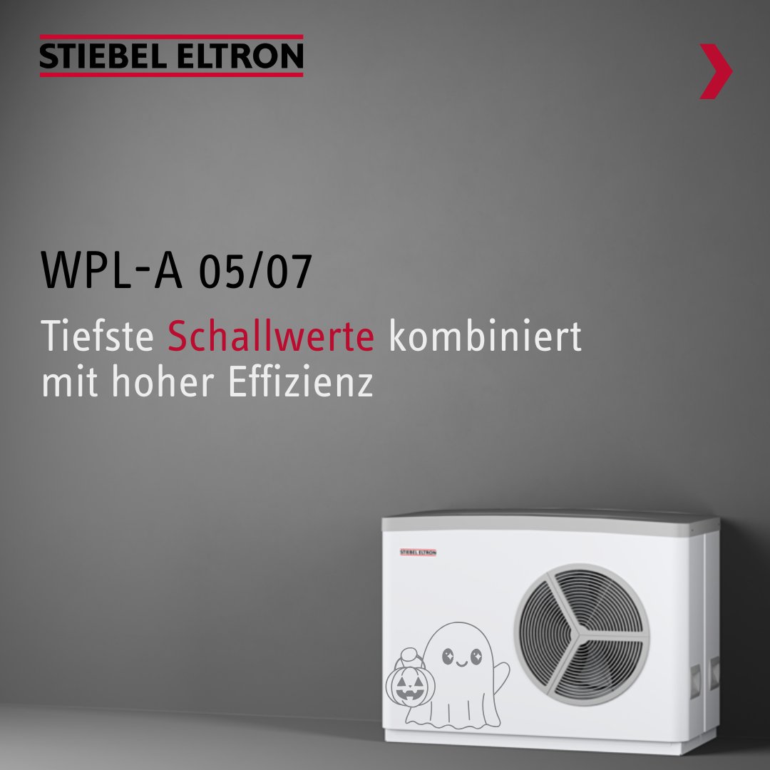 StiebelEltronCH's tweet photo. 👻 Flüsterleise 🔊✨ STIEBEL ELTRON produziert besonders leise Wärmepumpen. 🏡💨  So bleibt auch die Halloween-Nacht entspannt und die Geräusche der Heizung vertreiben keine Gespenster. 👻🎃✨
Mehr zum Thema Schall: https://t.co/YbWhTzDmVg
#wärmepumpe #schall #nachhaltigkeit https://t.co/QRzFWfLiPX