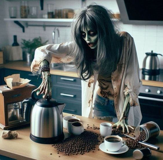 Nightmare before coffee ☕️🧙‍♀️👻
#Halloween