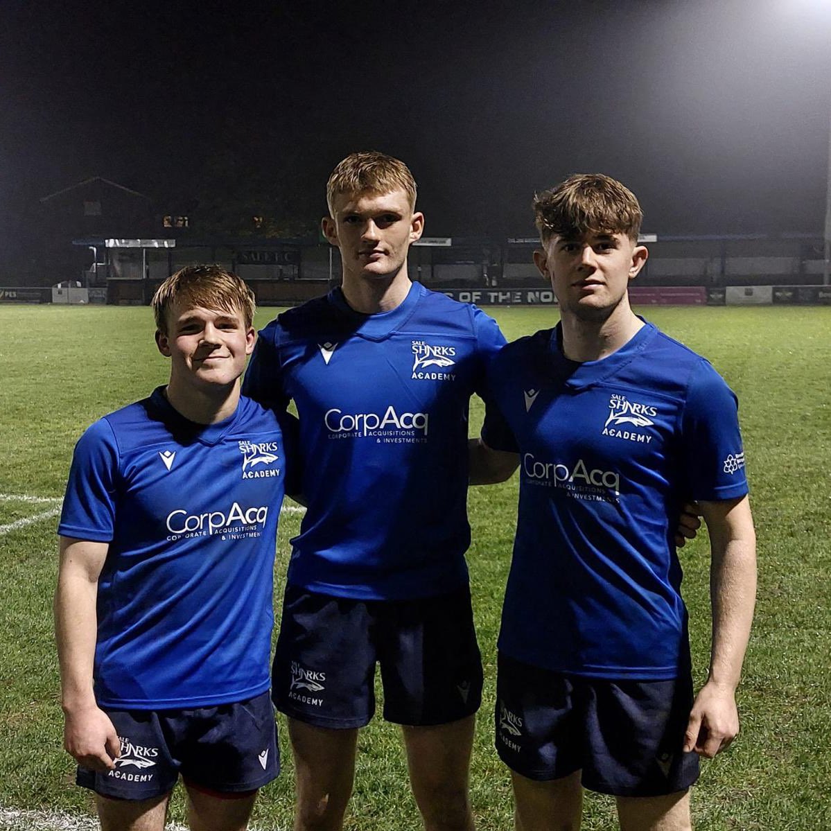 RUGBYSHS's tweet photo. 🦈 Charlie O, Lincoln, and Charlie P who featured for Sale Sharks U17 Academy last night against Rygbi Gogledd Cymru (RGC) Academy.

👏 Well done, boys!

@ScarisbrickHall | @SaleSharksAcad https://t.co/UGaKKh07GM