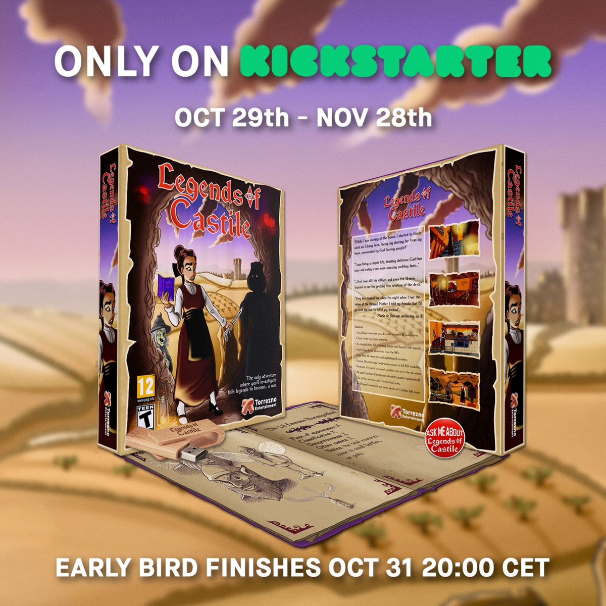 LegendsCastile's tweet image. 🐦😱Last day for the early bird #bigbox!

Grab yours!⏬🔗
kickstarter.com/projects/torre…

#pointandclick #indiegame
