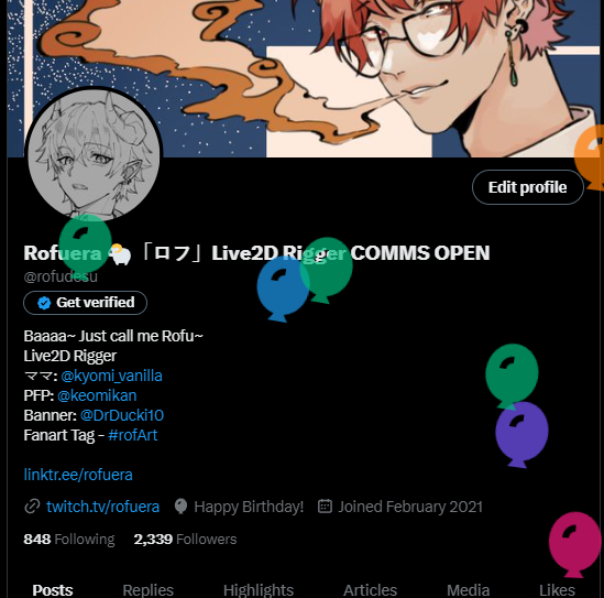 Rofuera 🐑「ロフ」Live2D Rigger tweet media