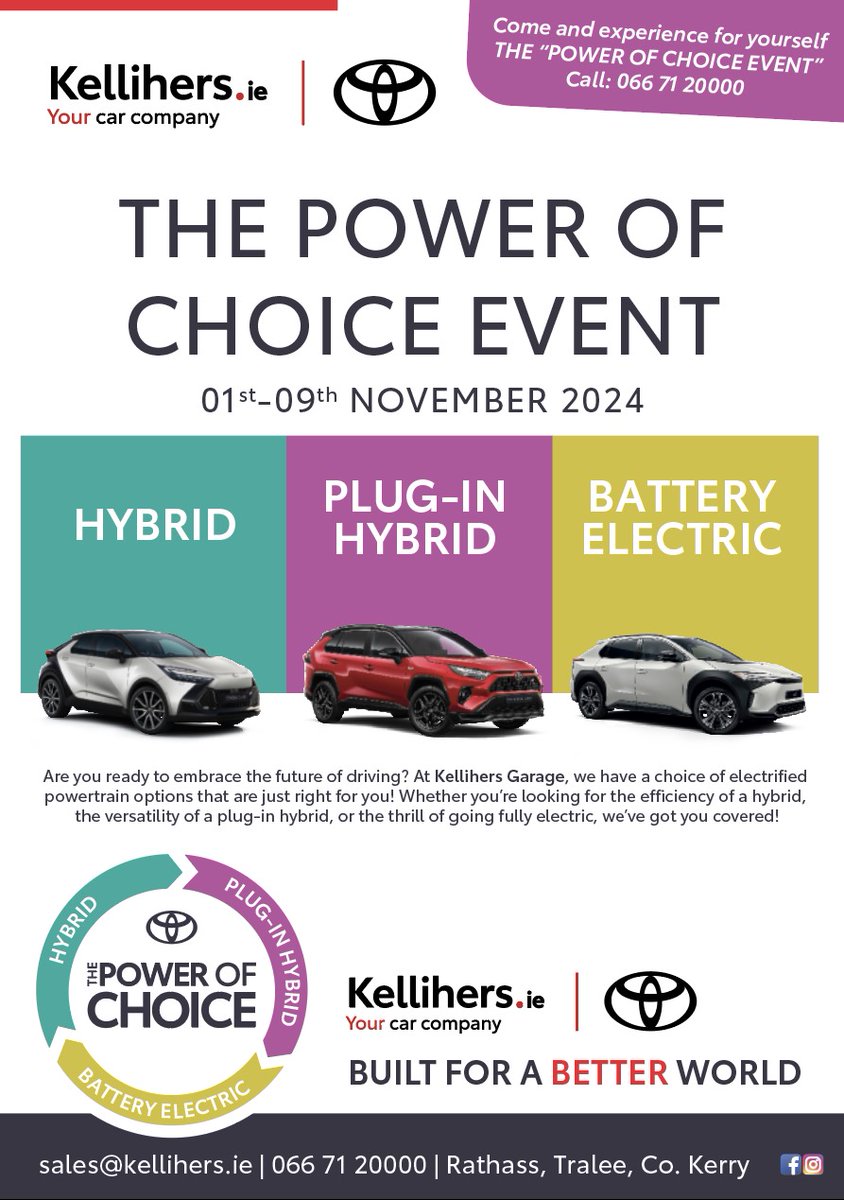 Kellihers Garage (@kellihersgarage) on Twitter photo 251 is kicking off here at Kellihers Toyota, call in for a test drive and experience the power of choice for yourself 251 is kicking off here at Kellihers Toyota, call in for a test drive and experience the power of choice for yourself