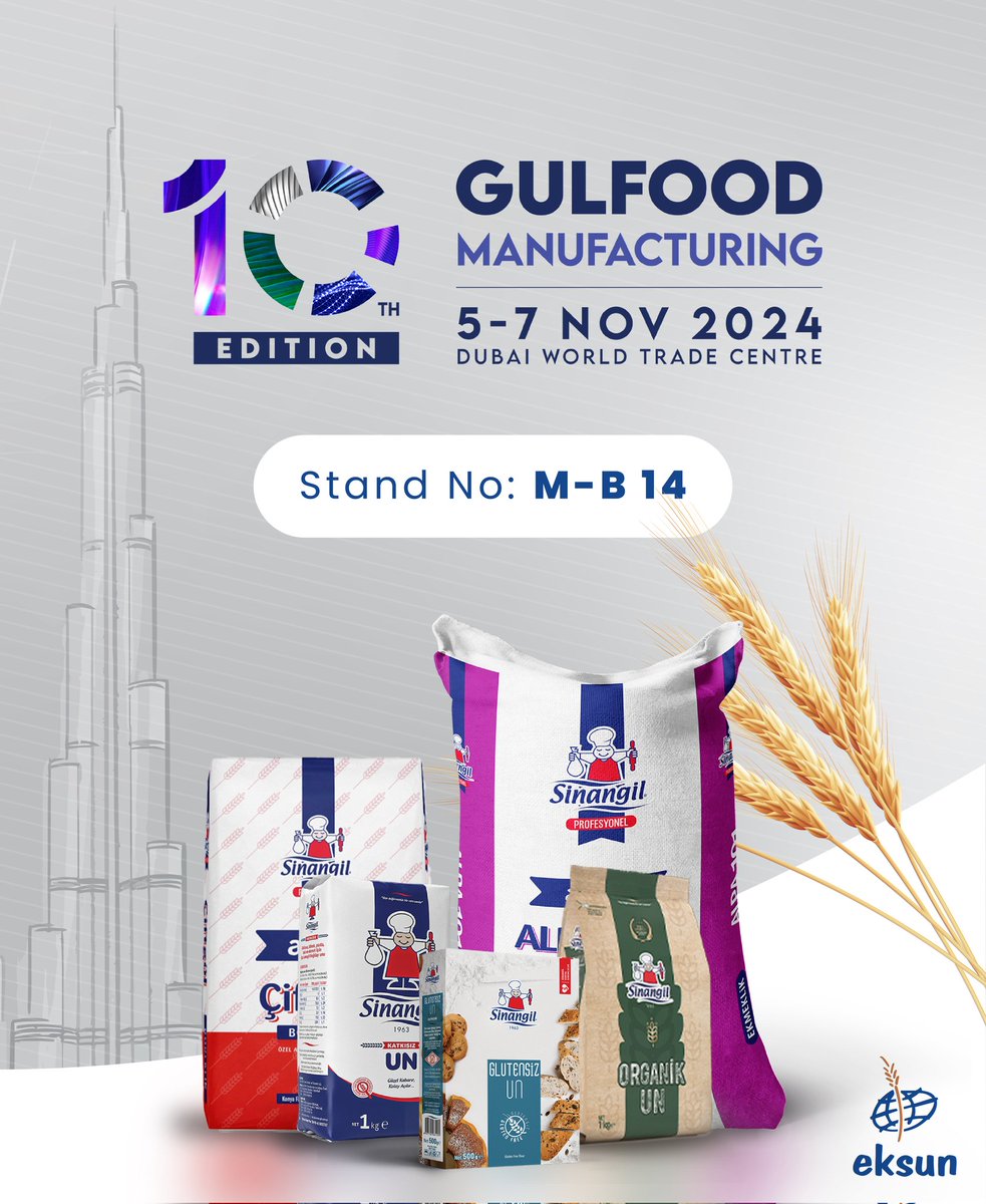 We are pleased to announce our participation in Gulfood Manufacturing, taking place from November 5-7, 2024, at the Dubai World Trade Centre. Join us at stand M-B14 to discover our extensive product range. We look forward to welcoming you.