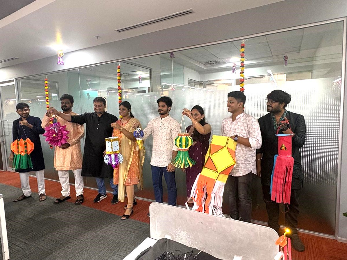 MontranIndia's tweet photo. Diwali is a special time for us at Montran, where we celebrate not just the festival but the bonds that make us one team. Our offices sparkled with light, joy and tradition as we celebrated together.

Wishing everyone a bright &amp; prosperous Diwali!

#TeamMontran #Diwali2024 https://t.co/mWC84uaRLk