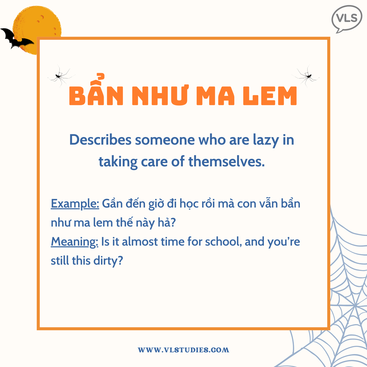 VLStudies's tweet photo. 👻 Happy Halloween from VLS!
Did you know that the term "ma quỷ" in Vietnamese holds more meanings than you might think? Let's explore the mysteries behind the concept of "ghost" with VLS through folk proverbs! 
SCARED of Vietnamese, VLS has you covered 👉https://t.co/pUpurEREsP https://t.co/aVLRRwlD5i