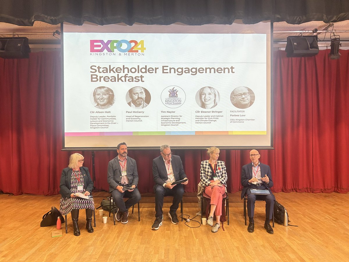 The Kingston &amp; Merton Business Expo has kicked off with a stakeholder breakfast featuring officers and councillors from both boroughs answering questions about the plans to help the boroughs grow