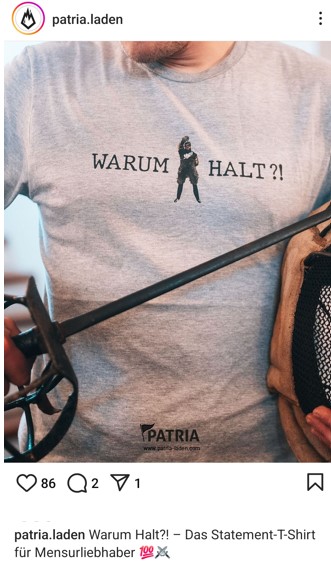 Zum rechten Angriff auf den demokratischen Staat gehören extrem rechte Burschenschaften. Diese sind seit Jahren Keimzellen der aktuellen neofaschistischen Bewegung und auch deshalb produziert der Onlineshop der #AfD-Parteijugend ein Shirt explizit für Burschis.