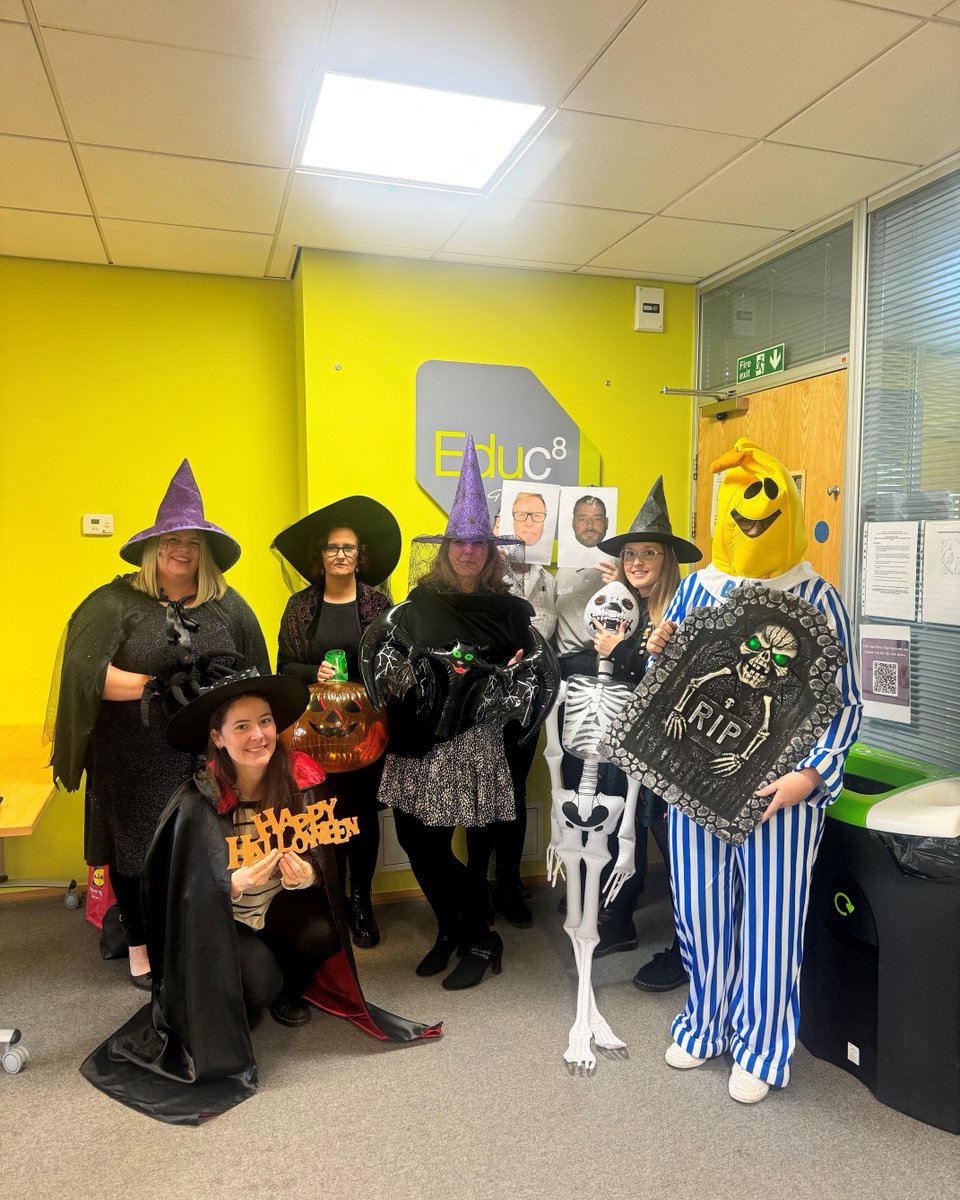 🎃👻 The Educ8 team brought the Halloween spirit to the office this week 👻🎃

Who says we can’t have some haunted fun at work? From treats to a few spooky tricks, they’ve definitely been keeping things scary.