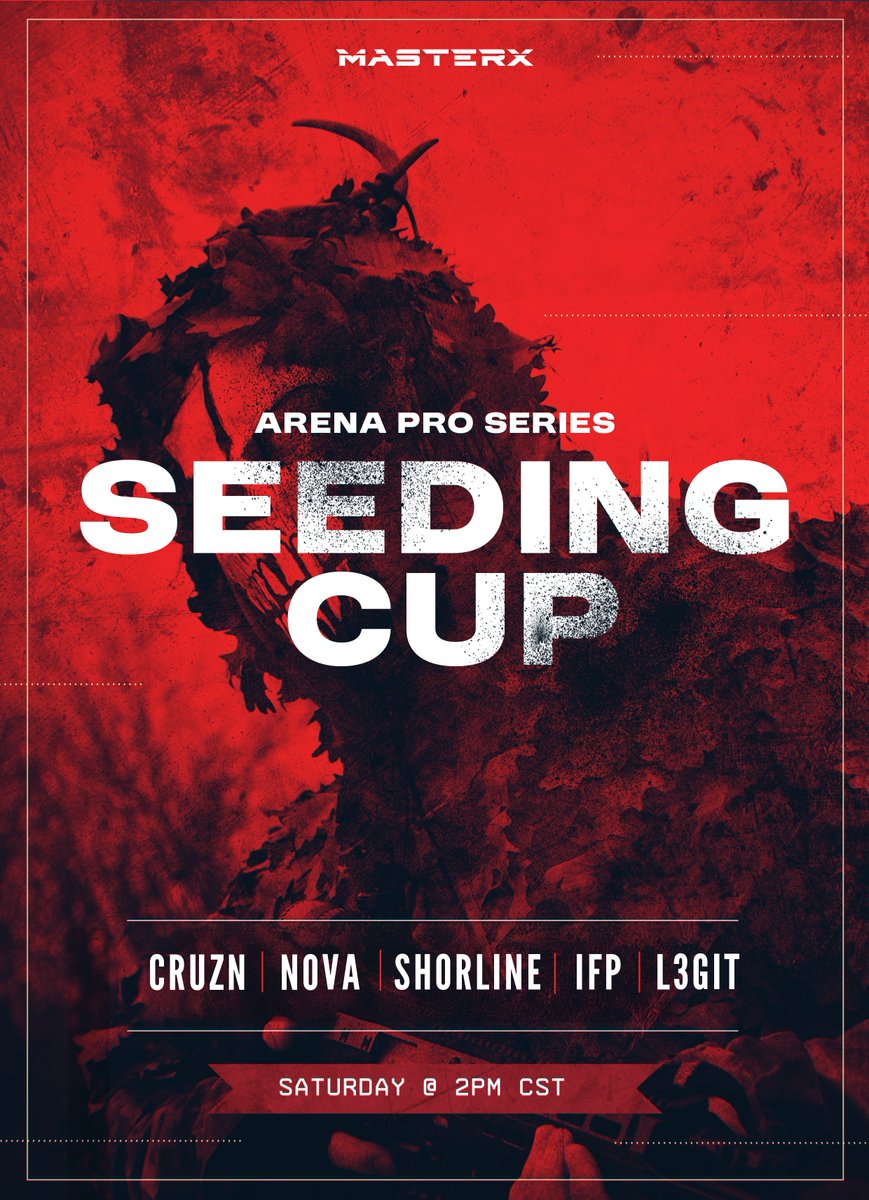 MASTERXgg's tweet photo. We've got a date with destiny.

🏆 @ArenaProSeries 
📅 11.2.2024
⏰ 2:00PM CST https://t.co/tzG2VbDHw9
