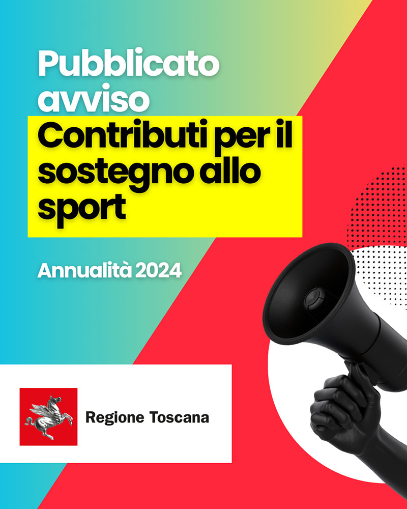 ⛹️‍♀️ Sostegno allo Sport, è stato pubblicato il bando regionale per i contributi

La data di scadenza per presentazione delle domande è il 21 novembre 2024 entro le 13

👉 shorturl.at/Lywpb
