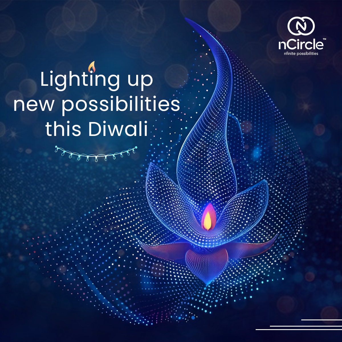 This Diwali, nCircle Tech honors the spirit of innovation and infinite possibilities that light up our journey. 

Happy Diwali from nCircle Tech family.

#happydiwali2024 #techdiwali #diwali #diwalicelebration #diwalifestival #diwaliwishes #nCircleTech #nfinitepossibilities