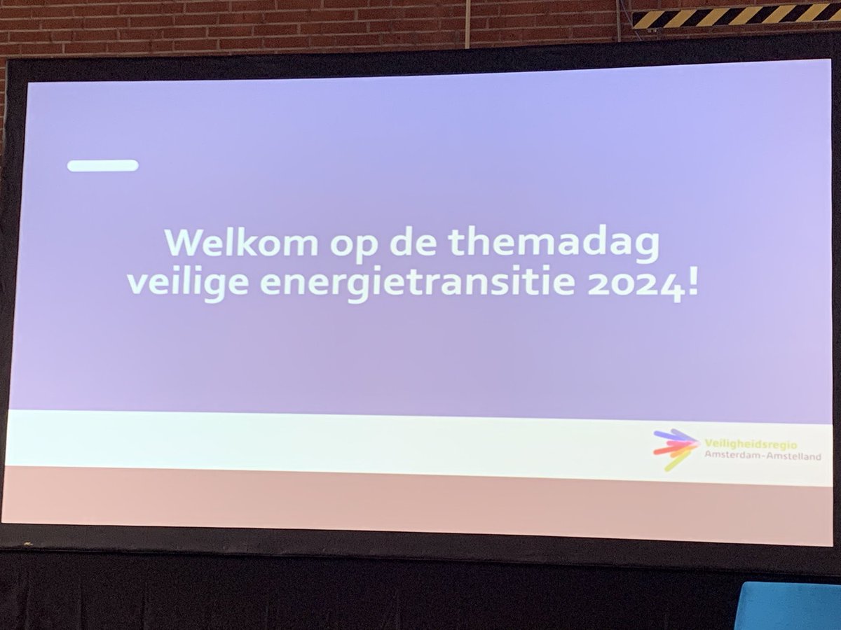 Vandaag op de themadag <a href="/BrandweerAA/">Brandweer AA</a> <a href="/vramsterdam/">..</a> op kazerne Diemen. Samen voor een veilige energietransitie (VET) met ook collega’s uit <a href="/Brandweer_NL/">Brandweer Nederland</a>