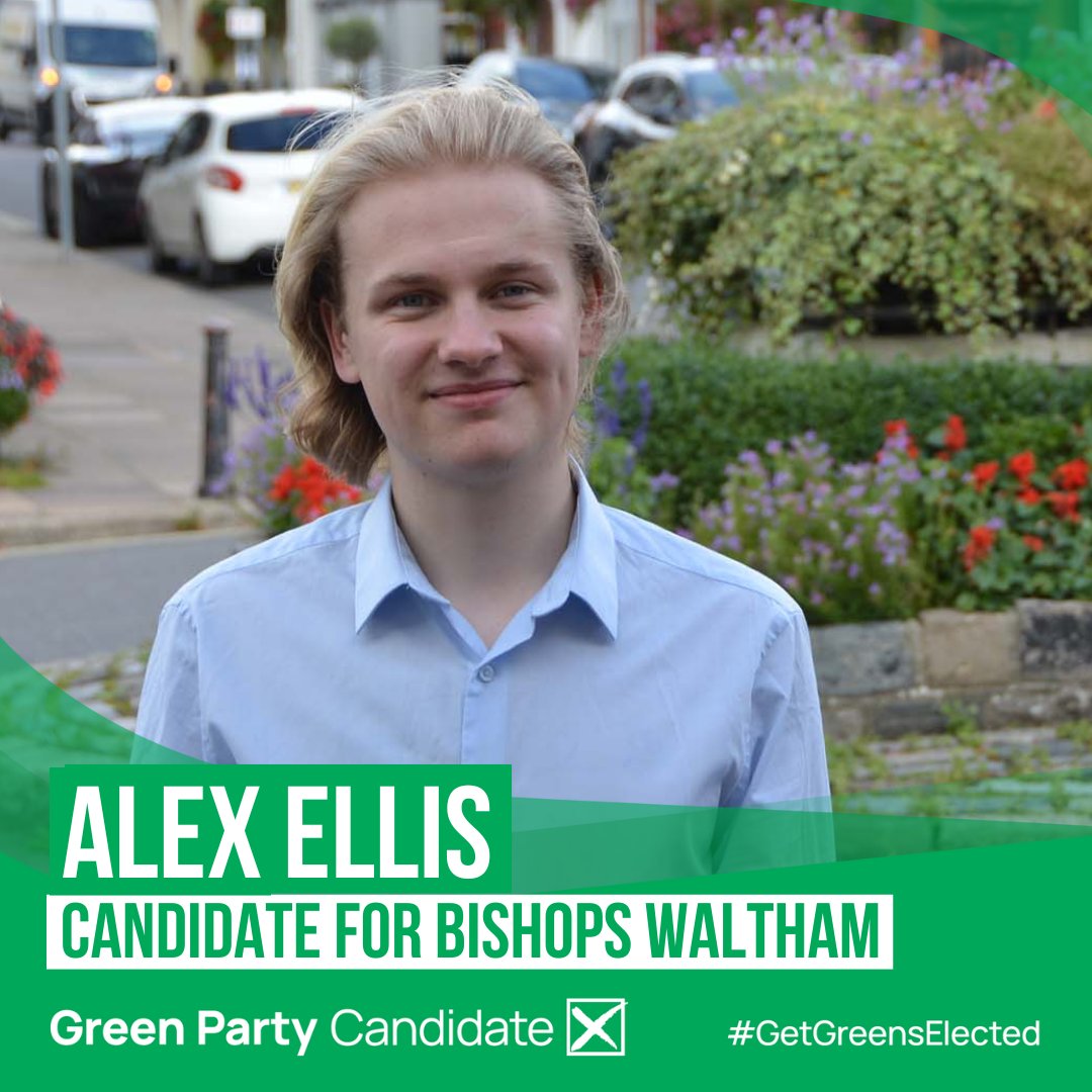 Happy Halloween 🎃 

Today is voting day.

Vote Alex Ellis as the Green Party candidate for Bishops Waltham in the Hampshire County Council elections

Vote for a greener fairer future