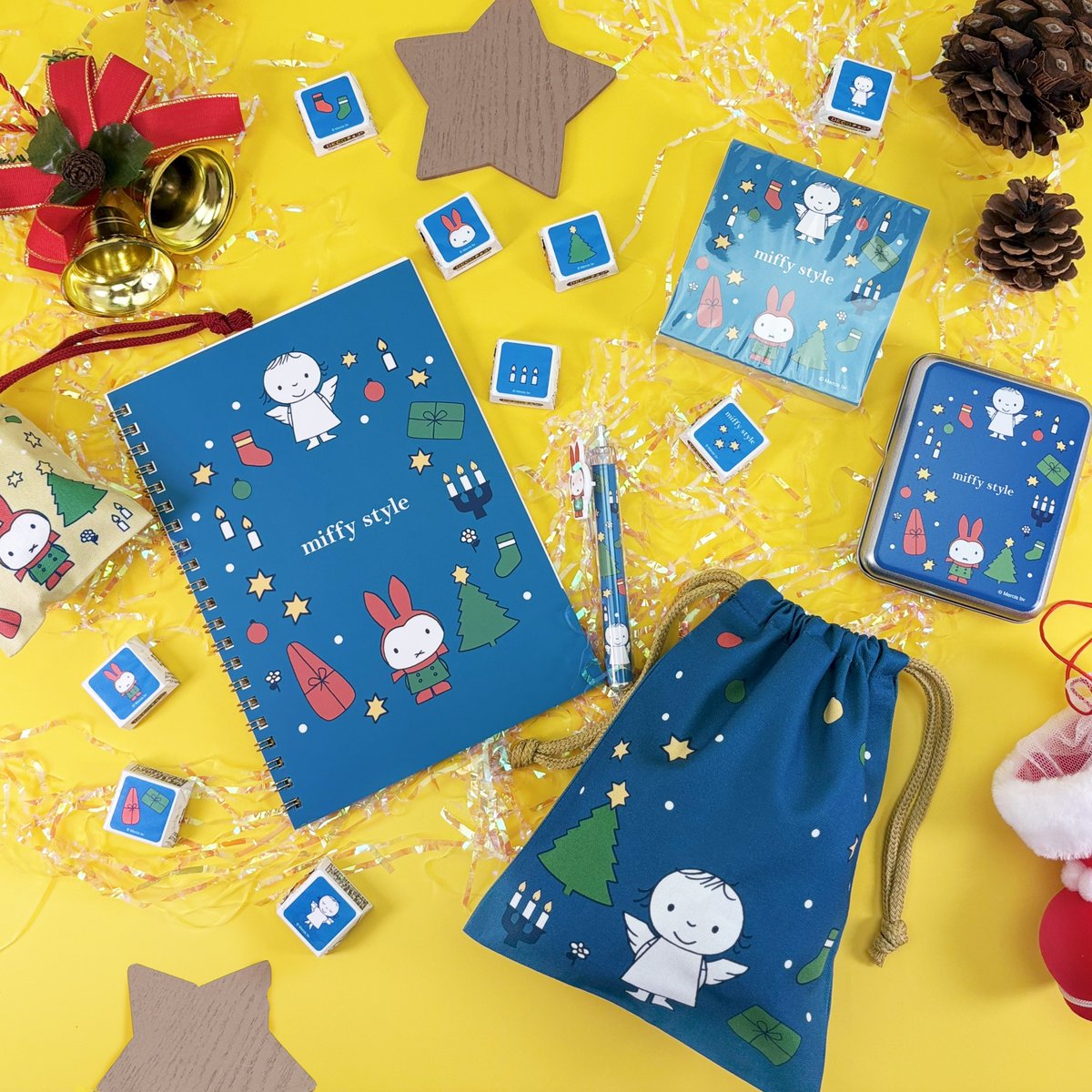 miffy - 新品☆ショッパー付き☆ミッフィースタイル限定☆クリスマス2024ぬいぐるみセット 新品 ショッパー付き ミッフィースタイル限定 2024クリスマス