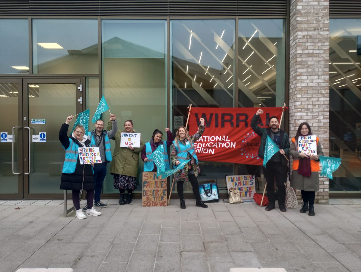 Lost count of the days now, but this our last day for a week or so. We will be back on continuous strike soon though, unless <a href="/WirralCouncil/">Wirral Council</a> can help us avoid it

<a href="/NEUNW_Region/">Regional Secretary</a> <a href="/NEUnion/">National Education Union</a>