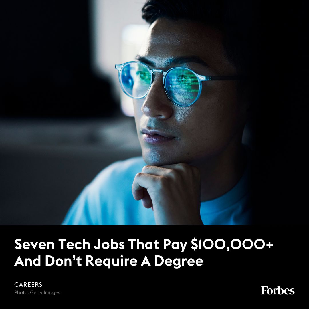 Can you imagine a tech job that pays $100,000 or more and does not require you to hold a four-year degree? They actually do exist. trib.al/1OVHfKv